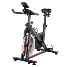 Adjustable Exercise Bike – Stationary Indoor Cycling Bike with Silent Belt Drive LCD Monitor Comfortable Seat Heavy Flywheel