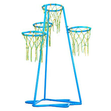 4-Hoop Kids Basketball Set, Adjustable Stand, 3 Balls, Indoor/Outdoor Toy for Boys & Girls