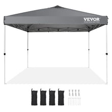 10 x 10 ft Pop Up CanopyTent Silver Coated Tarp with Portable Roller Bag and 4 Sandbags Waterproof and Sun Shelter Gazebo for Outdoor