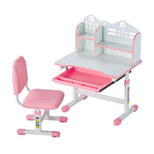 Adjustable Kids Study Desk & Chair Set (Pink)