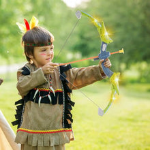 LED Bow and Arrow Set for Kids 2 Pack with 20 Arrows 2 Quivers Target Soft Bullets for 6+ Year Olds