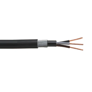 6mm 5C Stranded Gnd Bare Copper Unshielded XLPE LSF 600V Armored Power Cable