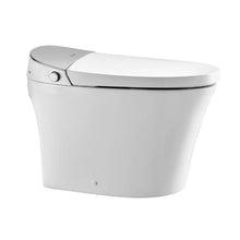 Smart Elongated Toilet with Air Drying Heated Seat Clean Nozzle Auto Freshening Remote Control & LED Display (Automatic Opening)