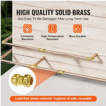 1/2" Brass Straight-Through Push-Fit for Air System Pipe Fittings (12PCS)