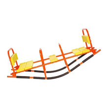 2-Seat Kids Metal Seesaw, Rocking Teeter Totter with Handles, 200 lbs Capacity, Outdoor Toy for Ages 3+