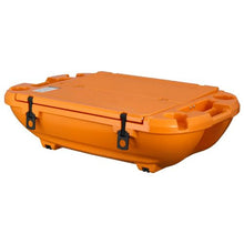 40 QT Floating Cooler with Dry Storage & Tow Rope Floating Ice Chest Orange