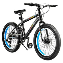 20-Inch Mountain Bike 7-Speed SHIMANO Fat Tire Dual Disc Brakes  for Trail Snow