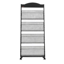 4-Tier Brochure Display Rack with Wheels Floor Stand HS-Z13