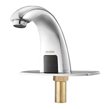 9/16 in Touchless Bathroom Sink Faucet Automatic Sensor Hot/Cold Water Battery Operated Chrome Plated