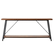 70.9" Narrow Console Sofa Table, 2-Tier Metal Frame