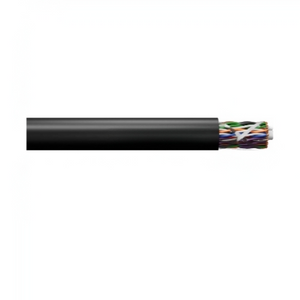24 AWG 25 Pair Cat5e CM Indoor/Outdoor Tight Twisted Copper Cable Black 51-499-EL