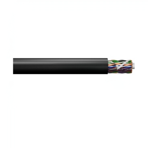 24 AWG 25 Pair Cat5e CM Indoor/Outdoor Tight Twisted Copper Cable Black 51-499-EL