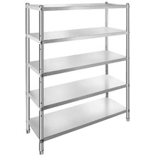 59.1 X 17.7 In Stainless Steel Shelving 5 Tier Adjustable Shelf Storage for kitchen VV-SSPS-5-60