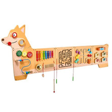 Puppy Activity Wall Panel 12 Montessori Sensory Toys for Kids 3-12 Ideal for Toddler Playroom or Classroom