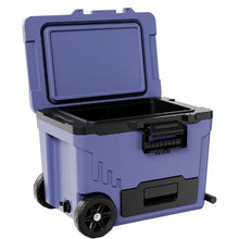 45 Qt Rolling Hard Cooler with Wheels, Leak-Resistant 48-Hour Ice Retention Insulated Ice Chest