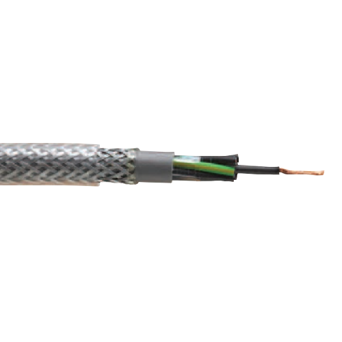 Cable Control Overbraid 10mm 3C Bare Copper Shielded Galvanised Steel Braid PVC 300/500V Contr