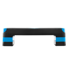 28-Inch Adjustable Aerobic Step Platform with 4 Risers Non-Slip Surface for Cardio & Strength Training (Blue)