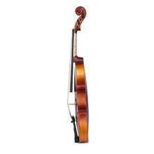 4/4 Full Size Violin Set Brown Solid Wood Beginner Fiddle with Hard Case & Accessories