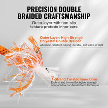 3/8" x 120FT 48 Strand Outdoor Double Braided Polyester Rope