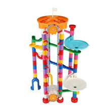 230-Piece Marble Run Set with Motorized Elevator 15 Plastic Marbles STEM Race Track Toy for Kids 3+