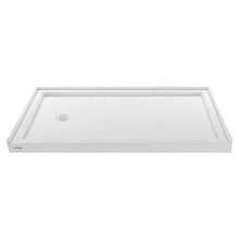 60 x 36 Inch Shower Pan Single Threshold Shower Base with Left Drain (White)