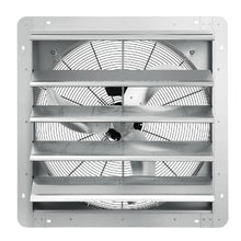 24-Inch Shutter Exhaust Fan 3320 CFM Aluminum Wall-Mount Ventilation Fan for Greenhouses Garages Sheds & Shops
