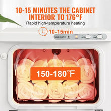 8L Spa Hot Towel Warmer Cabinet and 2in-1 Towel Warmer with Stainless Steel Rack with Holds up to 16 Towels