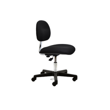 17” – 22” H Desk Height ESD Fabric Chair No Arms PL12-FC-BLACK-452 Black