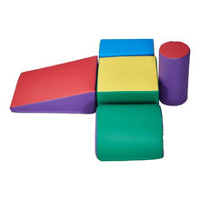Climbing Toys, 5-Piece Foam Set for Toddlers, PU Leather Indoor Playset for Crawling & Sliding for Kids