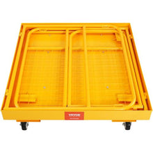 1200 lbs Forklift Safety Cage  with Lockable Swivel Wheels for Aerial Work