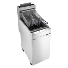 Commercial Propane Deep Fryer 90,000 BTU 40 LBS 2 Baskets 3-Tube Burner Stainless Steel Fryer Cart