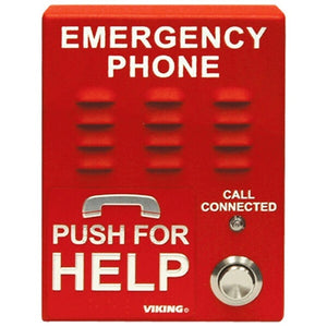 Red VoIP Emergency Phone with Enhanced Weather Protection VIK-E-1600-IP-EWP