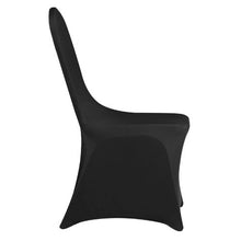 50PCS Stretch Spandex Folding Chair Covers Universal Fitted Washable Slipcovers for Wedding Banquet Party & Dining (Black)