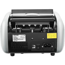 Money Counting Machine with Counterfeit Detection (UV, MG, IR, DD), USD & EUR Bills Large LCD & External Display