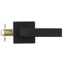 Privacy Door Handle Matte Black Reversible Door Lever with Keyless Lock 45° Turn Square Interior for Bed & Bath (Pack of 10)