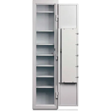 14"W x 10-3/4"D x 60"H Single Door With White Digital Lock Compact Pharmacy Includes 7 Shelves 4 Pre-Drilled Holes MRX2000E