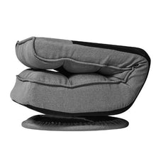 Adjustable Swivel Floor Chair with Folding Backrest