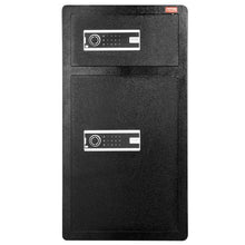 7-8.2 cu.ft  Double Door Key Lock Password for Cabinet Black organize cash passports jewelry gold watches
