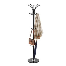 Metal Coat Rack with Umbrella Holder 14 Hooks & Marble Base – Stylish Entryway Tree for Hats Scarves Bag