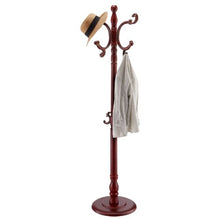 Modern Wooden Coat Rack Stand with Weighted Base 11 Hooks Hall Tree for Entryway Bedroom & Living Room