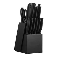 15-Piece German High Carbon Stainless Steel Knife Set with Block & Sharpener
