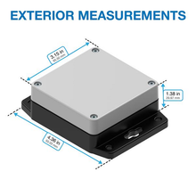 4.36" X 1.38" X 3.15"Plastic Box Enclosure With Flang RBF33P06G08B
