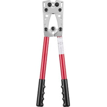Battery Cable Lug Crimping Tool 10-1/0 AWG Cable Cutter 6 Dies 48 Copper Terminals