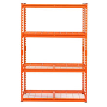 4-Tier Heavy Duty Garage Storage Shelves 2400 lbs Capacity Adjustable Metal Shelving Unit 20" D x 40" W x 60" H (Orange)