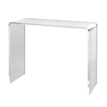 Clear Acrylic Console Table Transparent Side Table 37.95 x 15 x 29.13-Inch for Living Room & Dining Room