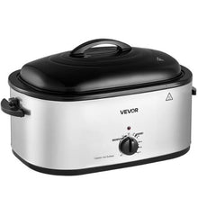 24QT Electric Roaster Oven 1450W 3 Food Trays Self-Basting Lid Warming Function Removable Rack