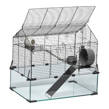 22.8"x15"x21.3" 360° Hamster Cage – Ventilated Habitat with Water Bottle