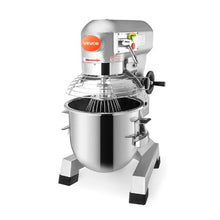 Commercial Food Mixer 20 Qt 750W 3-Speed Mixer Stainless Steel Bowl Dough Hook & Whisk 105/180/408 RPM
