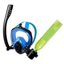 0.5L Mini Scuba Tank with Sub-Mask Portable Diving Cylinder Reusable Emergency Pony Bottle for Snorkeling