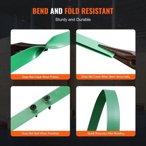 0.63" x 0.03" x 1000' Polyester Banding Heavy-Duty PET Strapping Roll for Packaging & Pallets